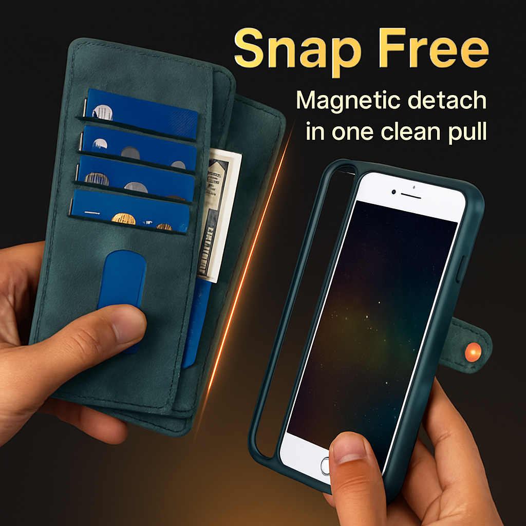 Phone Wallet Case for iPhone 8 Plus with Slim Pocket
