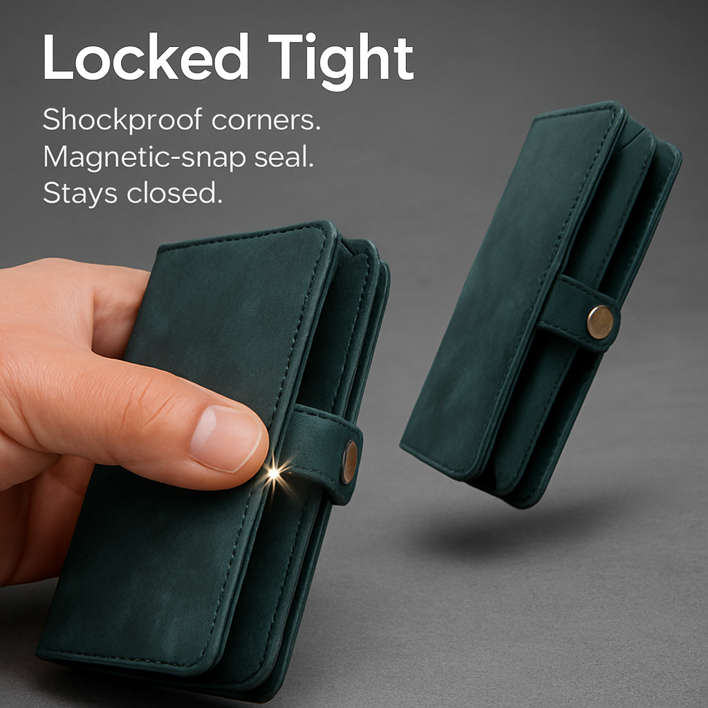 Phone Wallet Case for iPhone 8 Plus with Slim Pocket