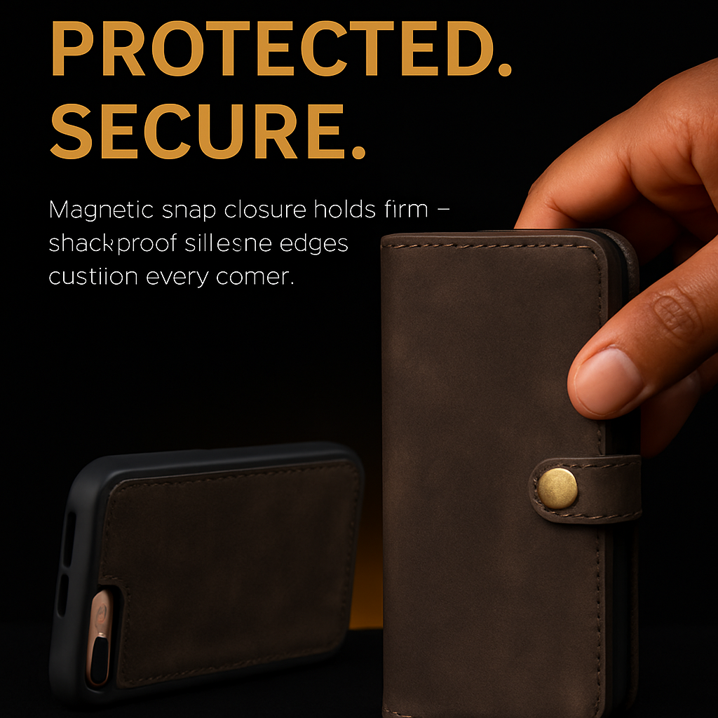 Phone Wallet Case for iPhone 8 Plus with Slim Pocket