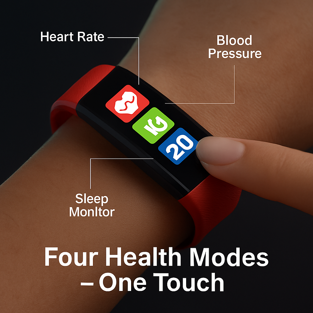 Fitness Tracker with Heart Rate and Sleep Monitor