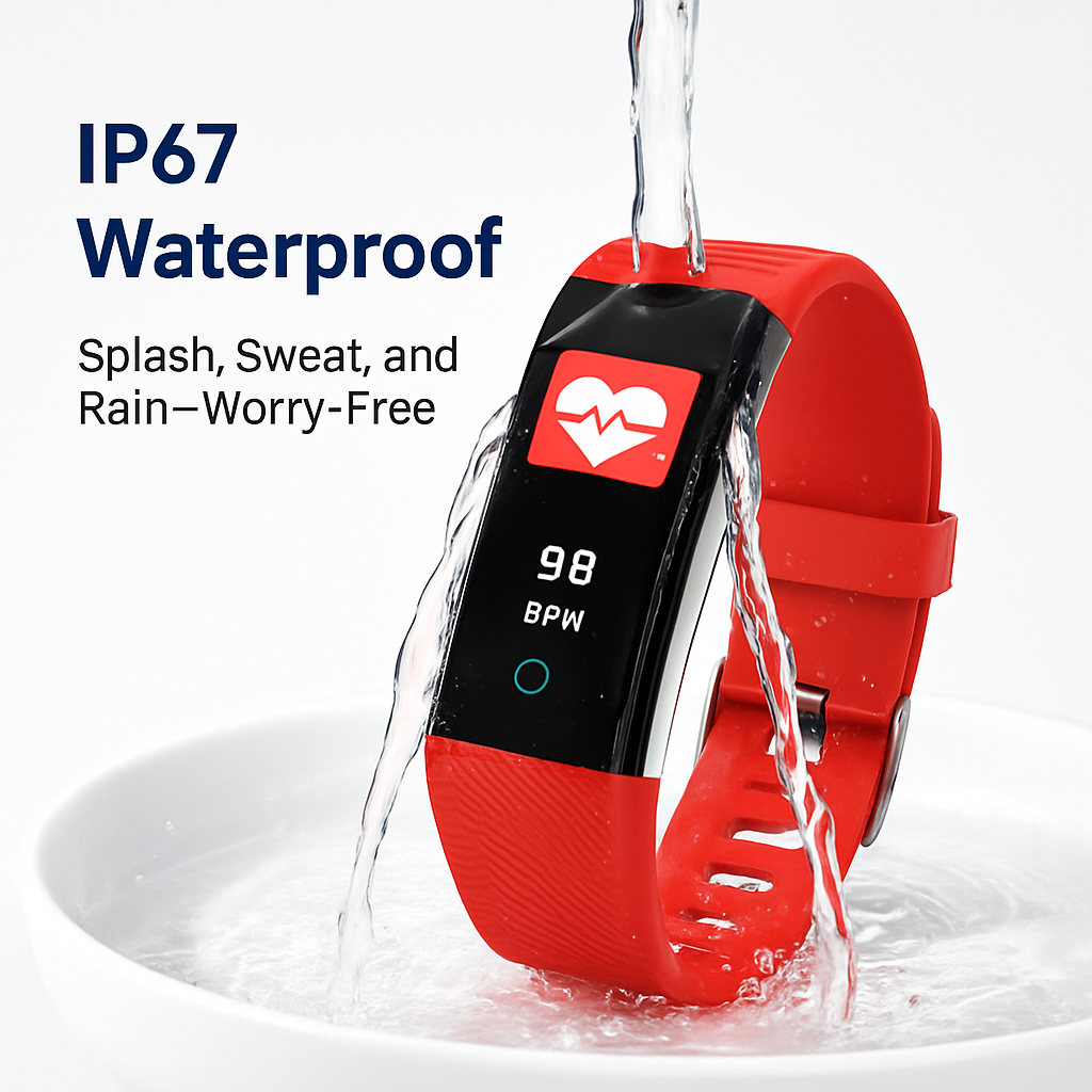 Fitness Tracker with Heart Rate and Sleep Monitor