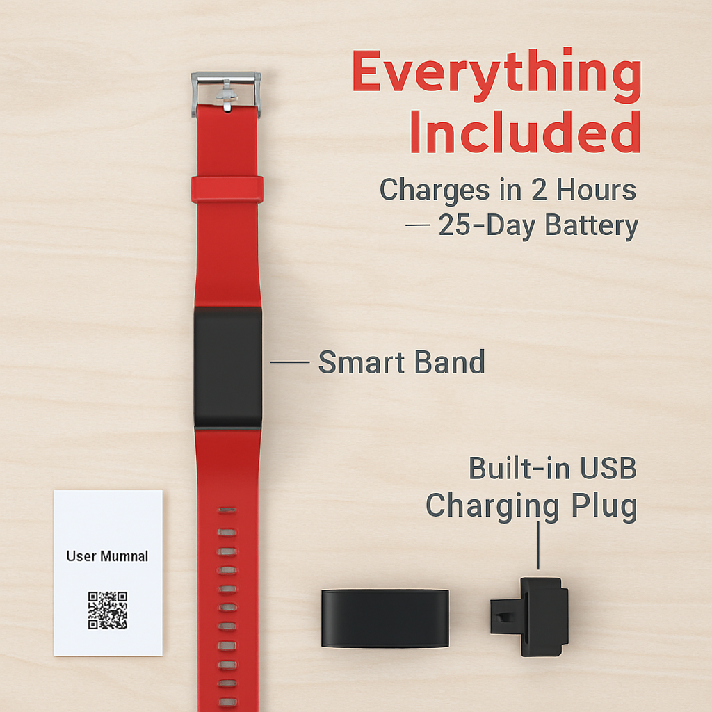 Fitness Tracker with Heart Rate and Sleep Monitor