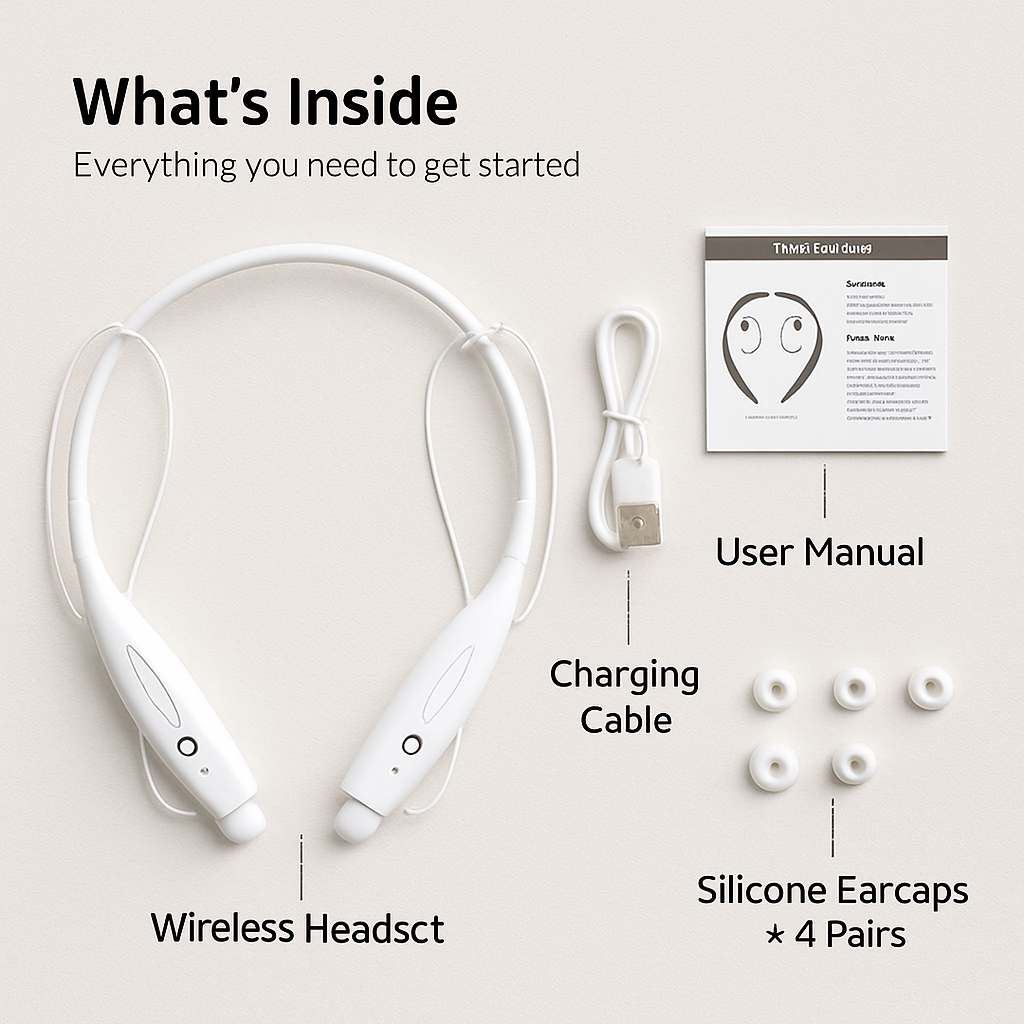 Sport Headset Wireless Earphones for Active Workouts