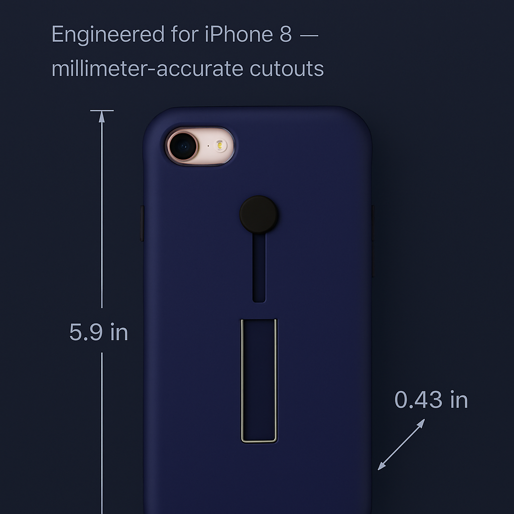 Finger Strap Phone Case with Kickstand for Secure Grip