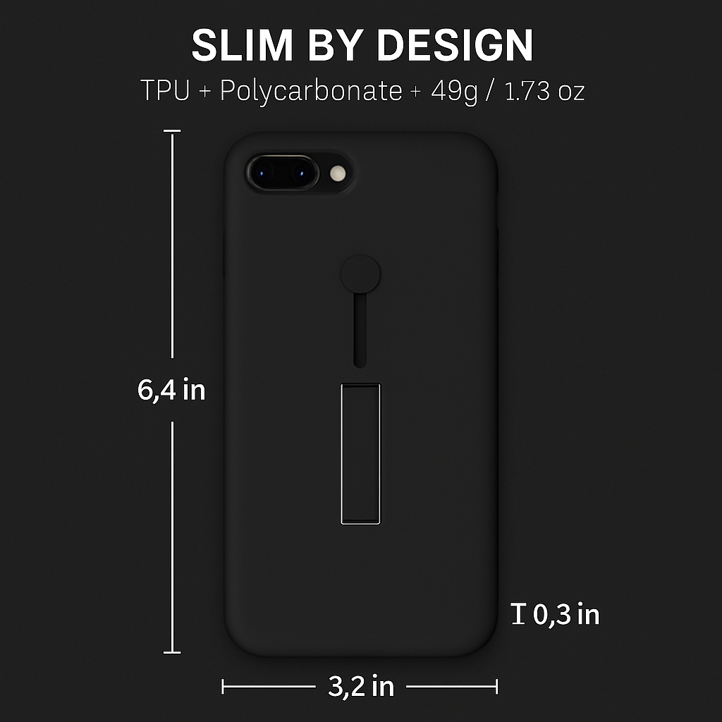 Slim Snap-on iPhone Case with Stand for Hands-Free Viewing