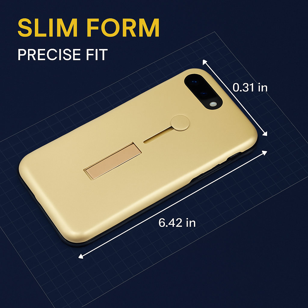 Slim Snap-on iPhone Case with Stand for Hands-Free Viewing