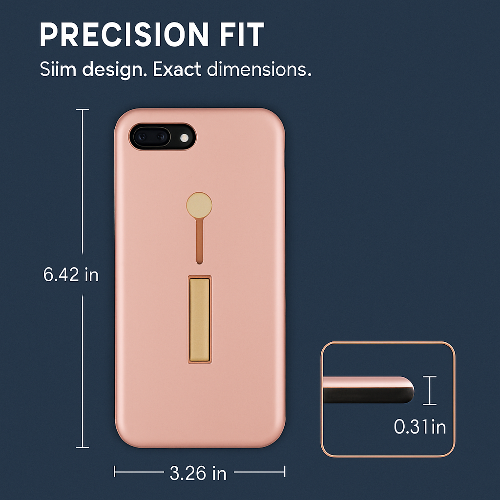 Slim Snap-on iPhone Case with Stand for Hands-Free Viewing
