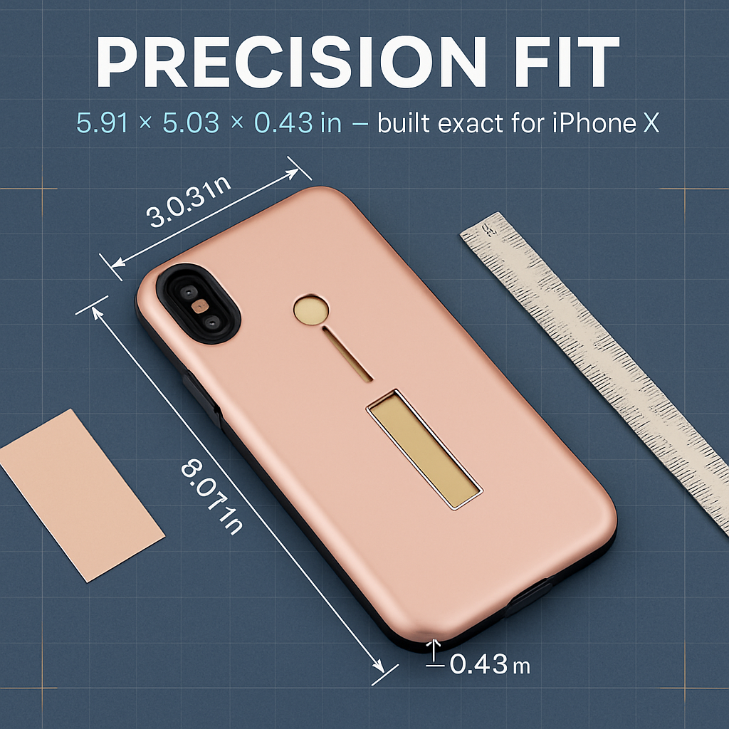 Finger Strap iPhone X Case with Kickstand