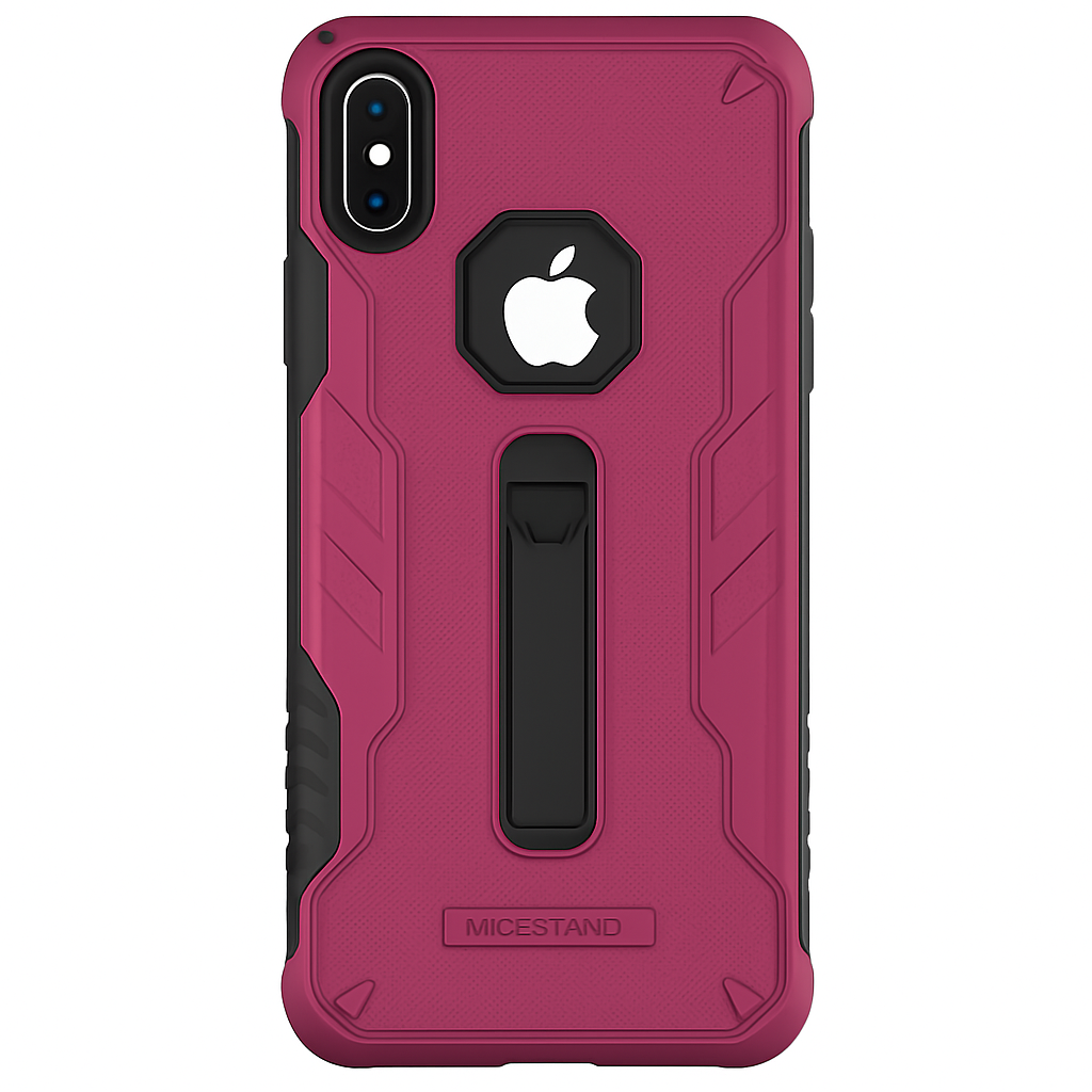 Rugged Phone Case for iPhone X with Kickstand