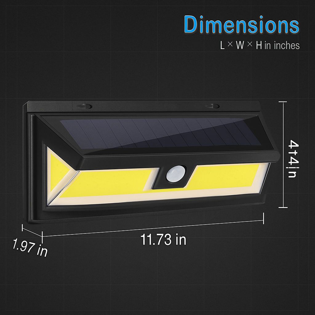 Outdoor Solar Wall Light with Motion Sensor
