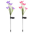 Lily Solar Garden Lights with Color-Changing LEDs