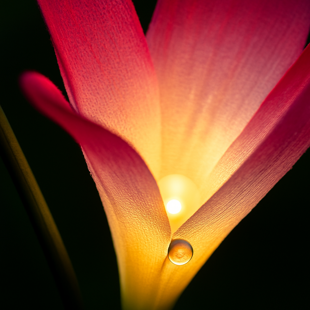 Lily Solar Garden Lights with Color-Changing LEDs
