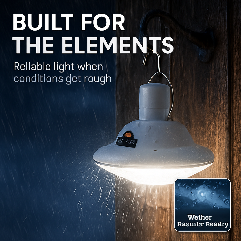 Solar Camping Light Hanging LED Bulb Lamp Portable Lantern