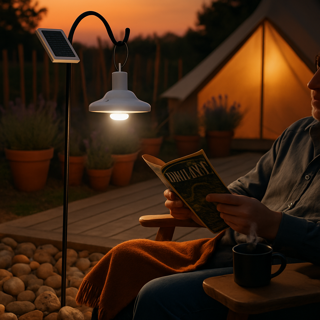 Solar Camping Light Hanging LED Bulb Lamp Portable Lantern