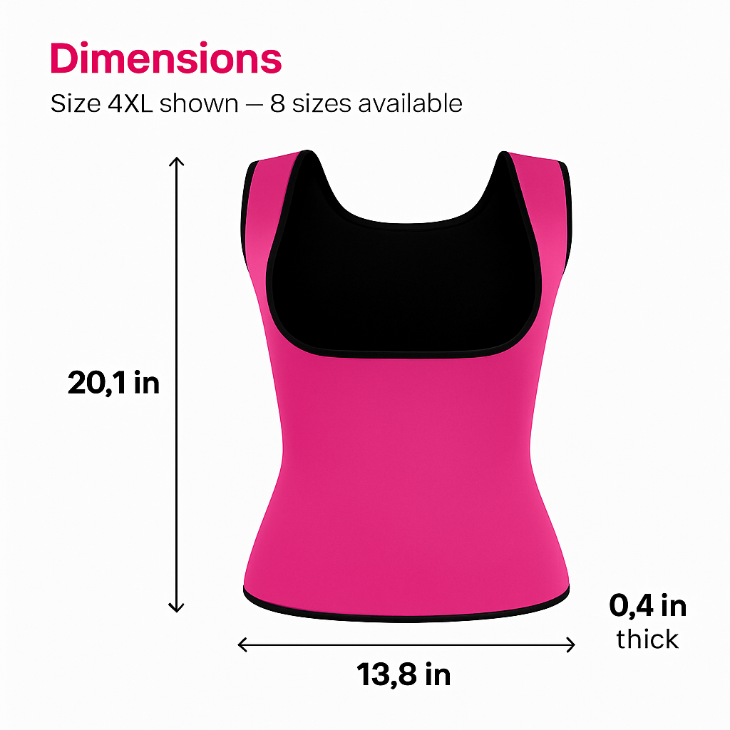 Body Shaper Sauna Vest for Workouts - Comfort Fit