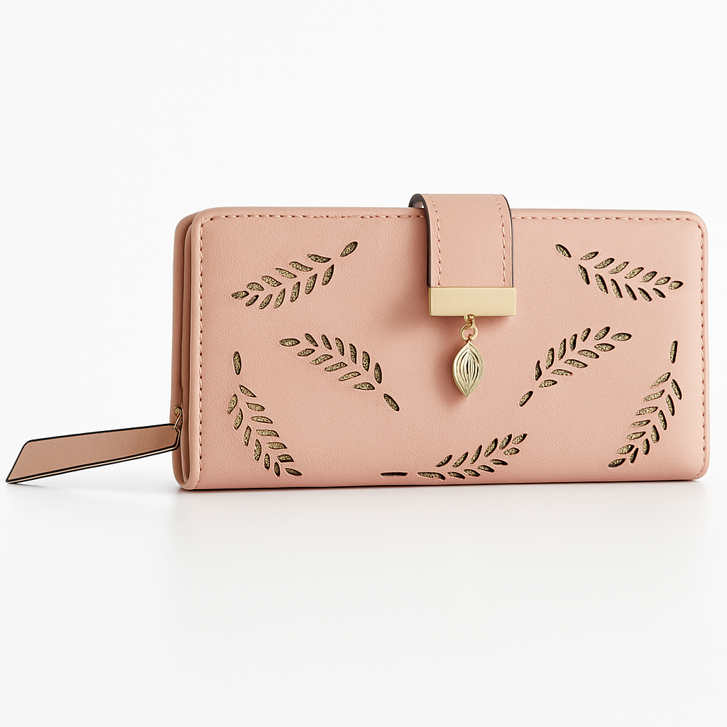 Leather Wallet Clutch - Card Slots - PU Leather - Compact