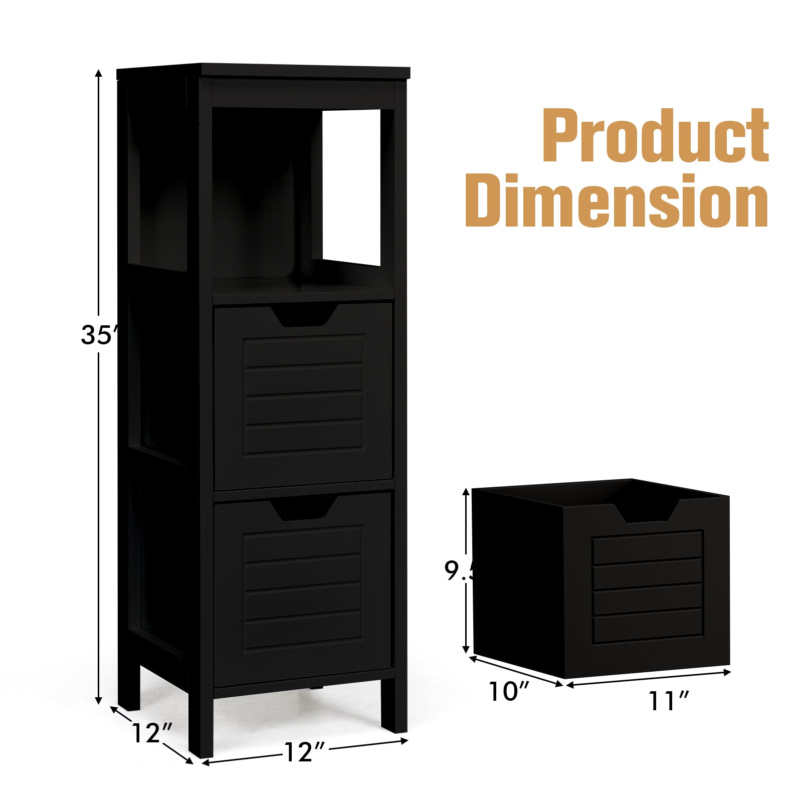 Floor Cabinet Multifunction Storage Rack Stand Organizer