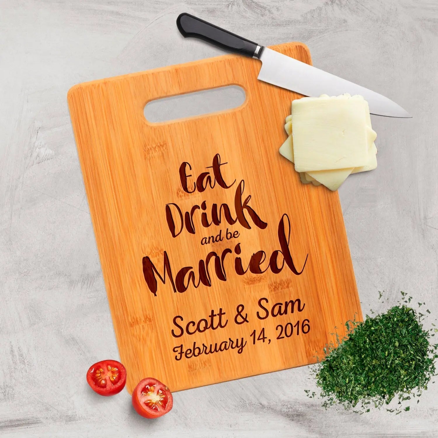 Personalized Wedding Gift Cutting Board, unique wedding gift for couple, Custom Bamboo Wood Board, personalized cutting board wedding gift