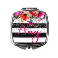 Personalized Compact Mirror - Custom Cosmetic Mirror for Purse or Pocket