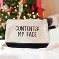 Funny Cosmetic Make Up Bag Contents: My Face