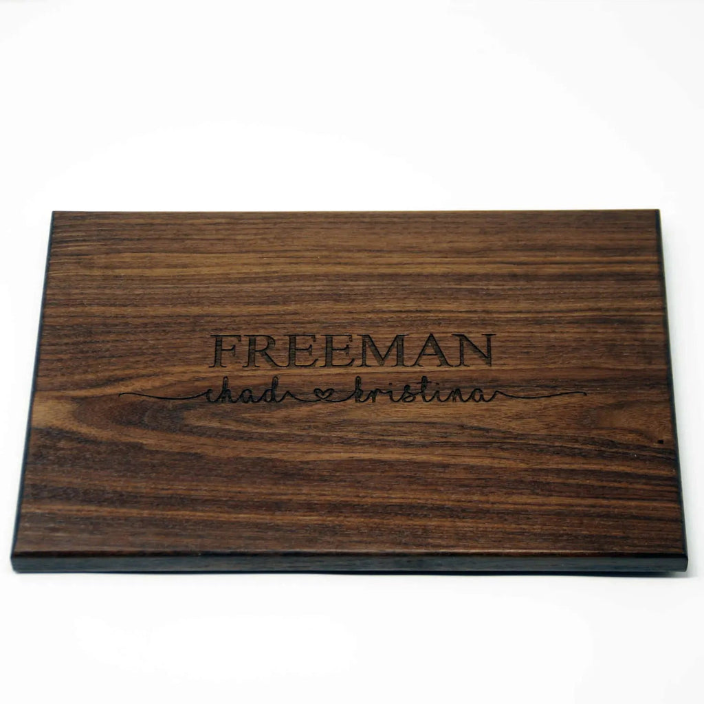 Wedding Gifts for Couples, Personalized Wood Cutting Board Walnut Maple, Custom Bridal Shower Gift, unique wedding gift, Custom wedding gift