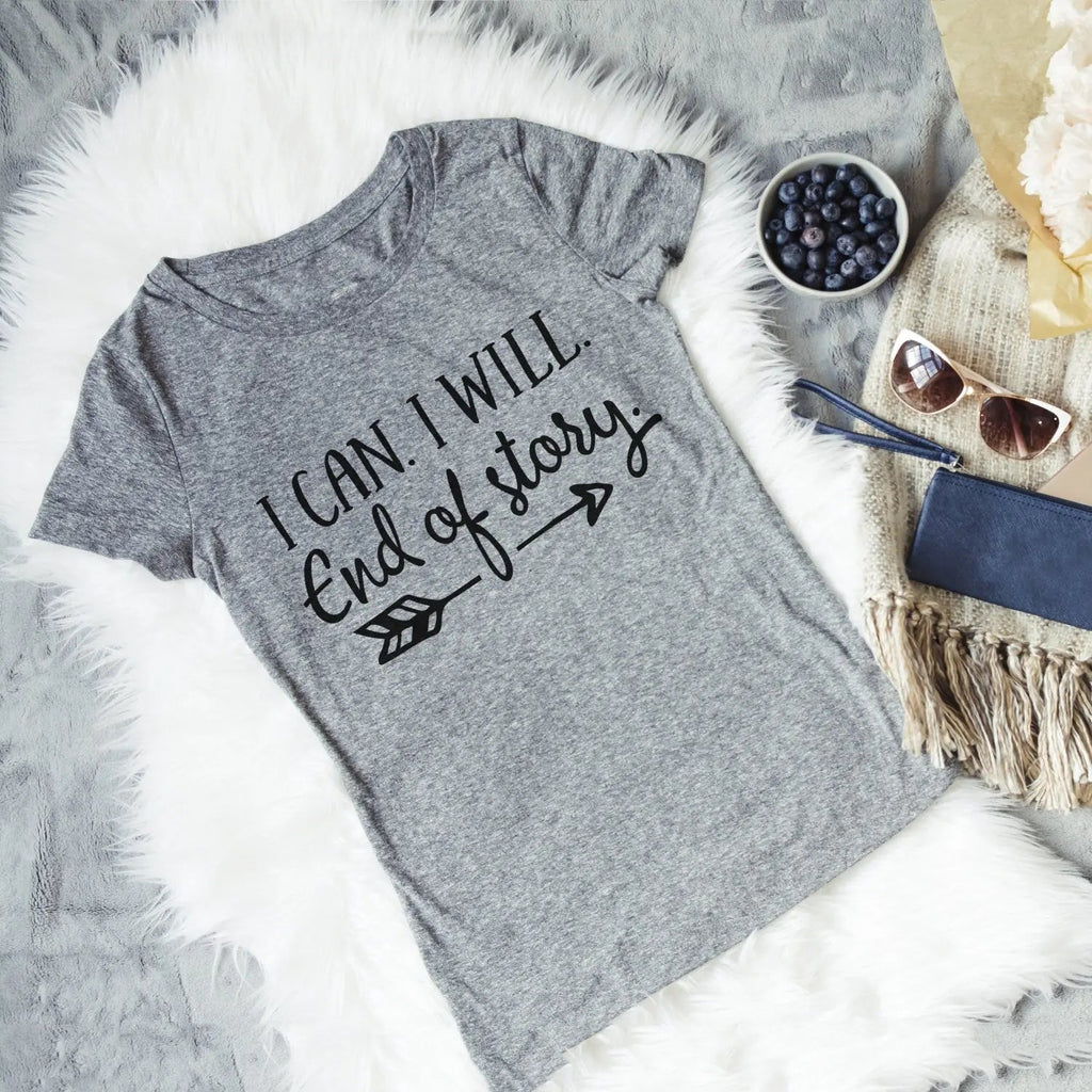 Motivational Workout Shirt | Soft Cotton Bella Canvas Tee With Arrow Design