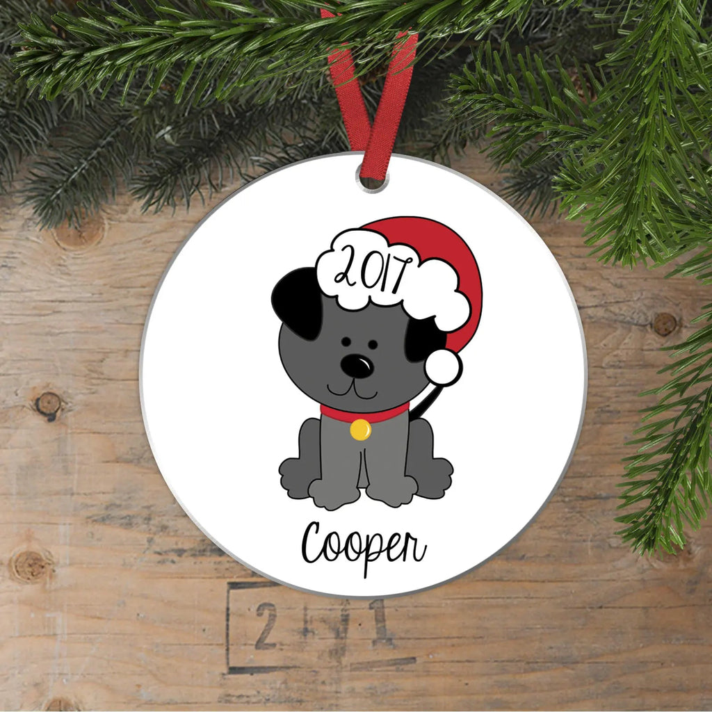 Dog Christmas Ornament, dog ornament personalized, custom dog ornament, personalized dog ornament, dog lover gift, 2022 ornament