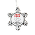Pregnancy Loss Christmas Ornament - Miscarriage Memorial Gift Christmas Ornament - Snowflake Silver Ornament