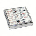 Library Card Pill Box  - Gift For Readers, Teachers, Librarians - Square Pill Case Checkout Card Library Book Due Date