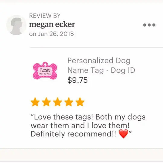 Personalized Dog Tag - Dog Id Tag - Personalized Bone Dog Tag - Custom Pet Id Tag