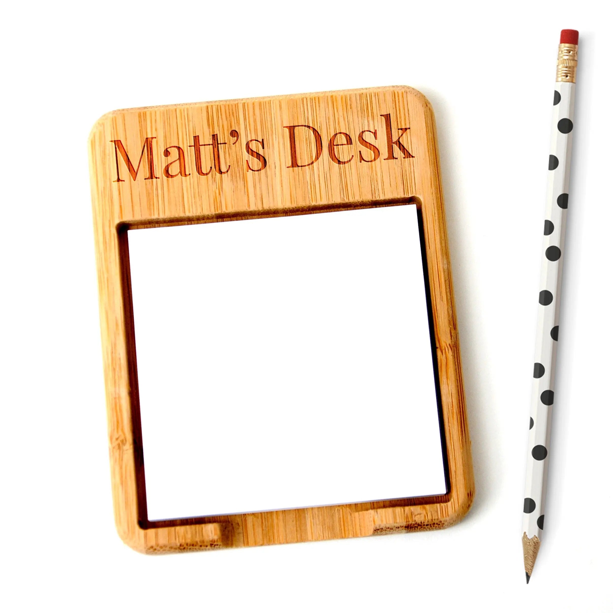 Personalized Note Holder - Office Gift under 20 - stocking stuffer - Co-worker desk gift
