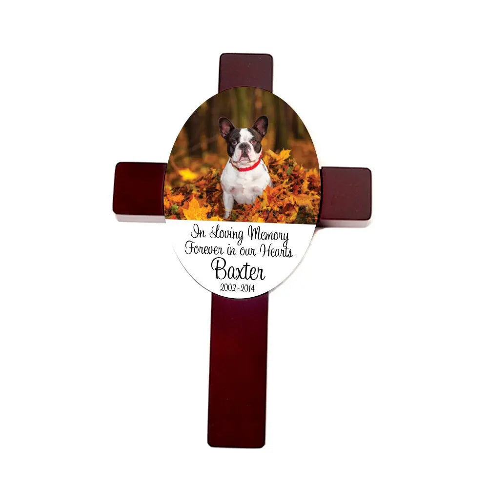 Personalized Pet Memorial Cross - Custom Dog Memorial Gift