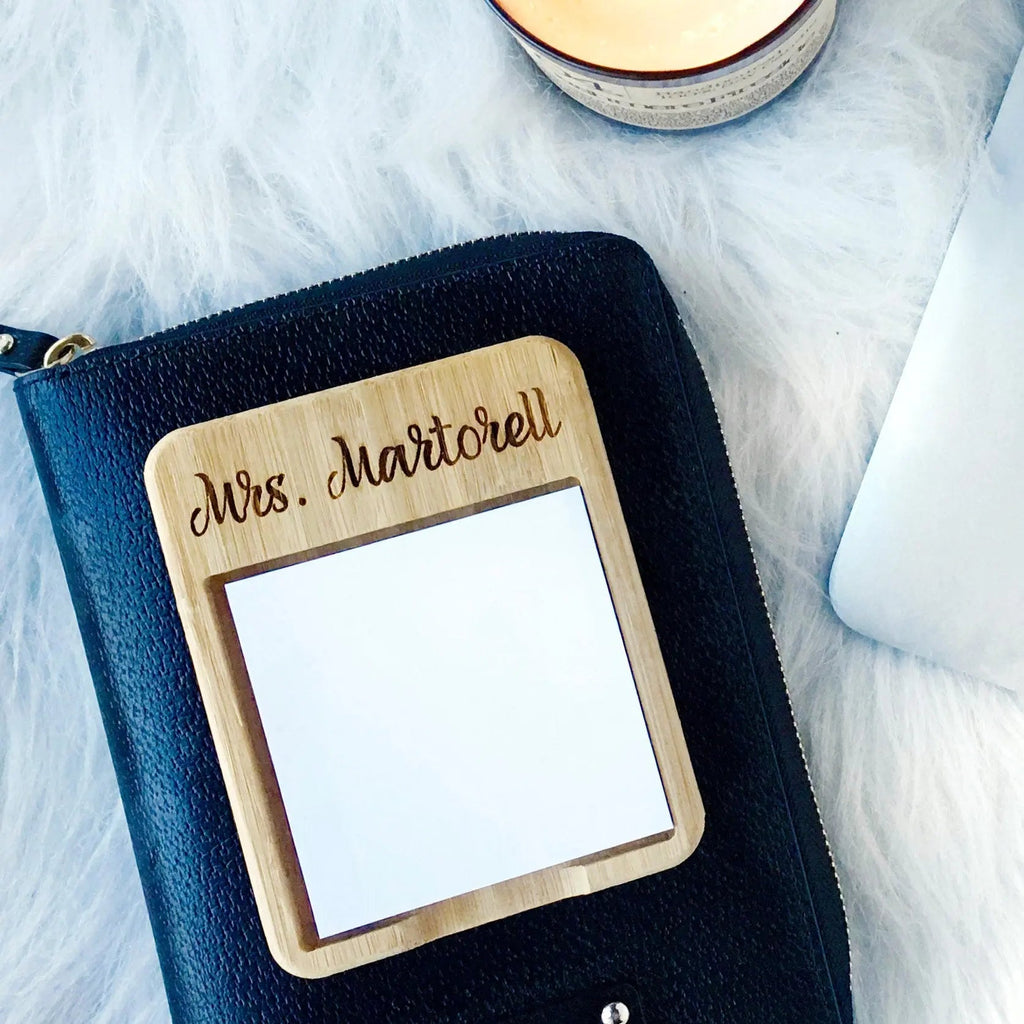 Personalized Note Holder - Office Gift under 20 - stocking stuffer - Co-worker desk gift