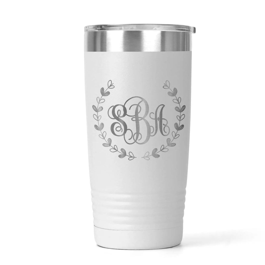 Monogram Tumbler, Stainless Tumbler, Monogrammed Insulated Tumbler, Monogram Gift for Her
