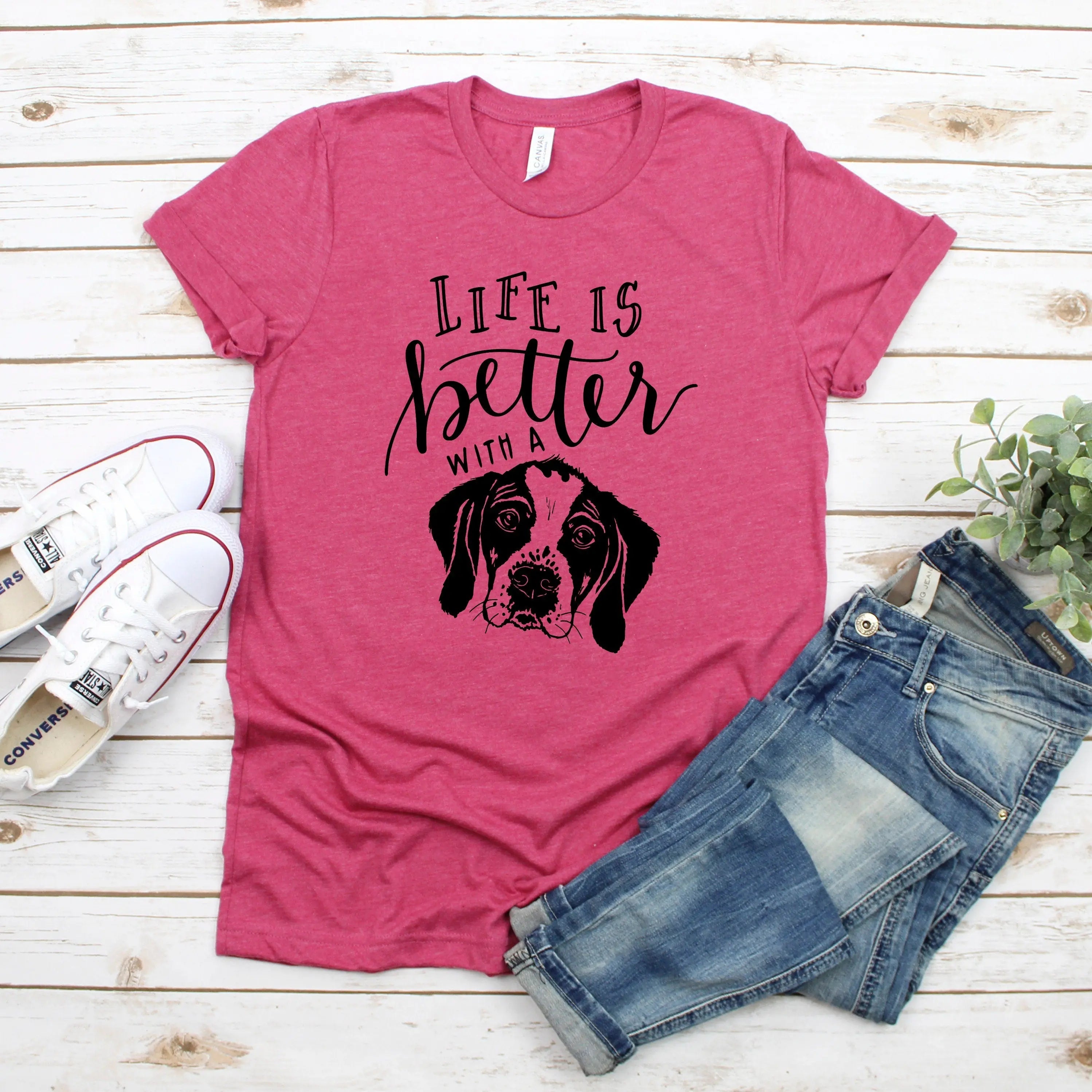Dog Mom Tshirt – Cute Dog Mom Gift | Soft Cotton Bella Canvas Shirt