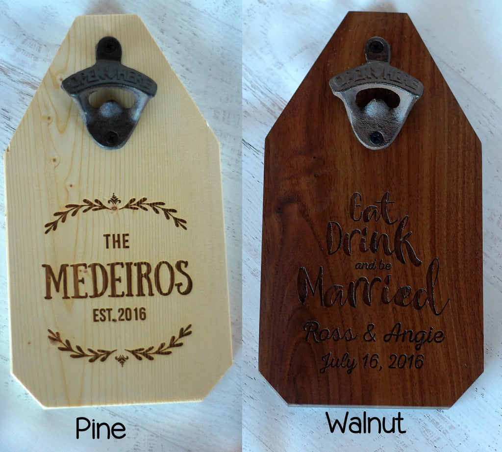 RV Camper Bottle Opener Wood Sign - What happens at the camper stays at the camper