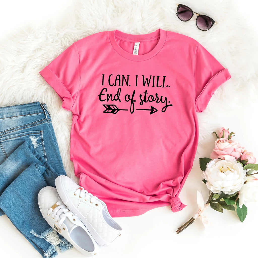 Motivational Workout Shirt | Soft Cotton Bella Canvas Tee With Arrow Design