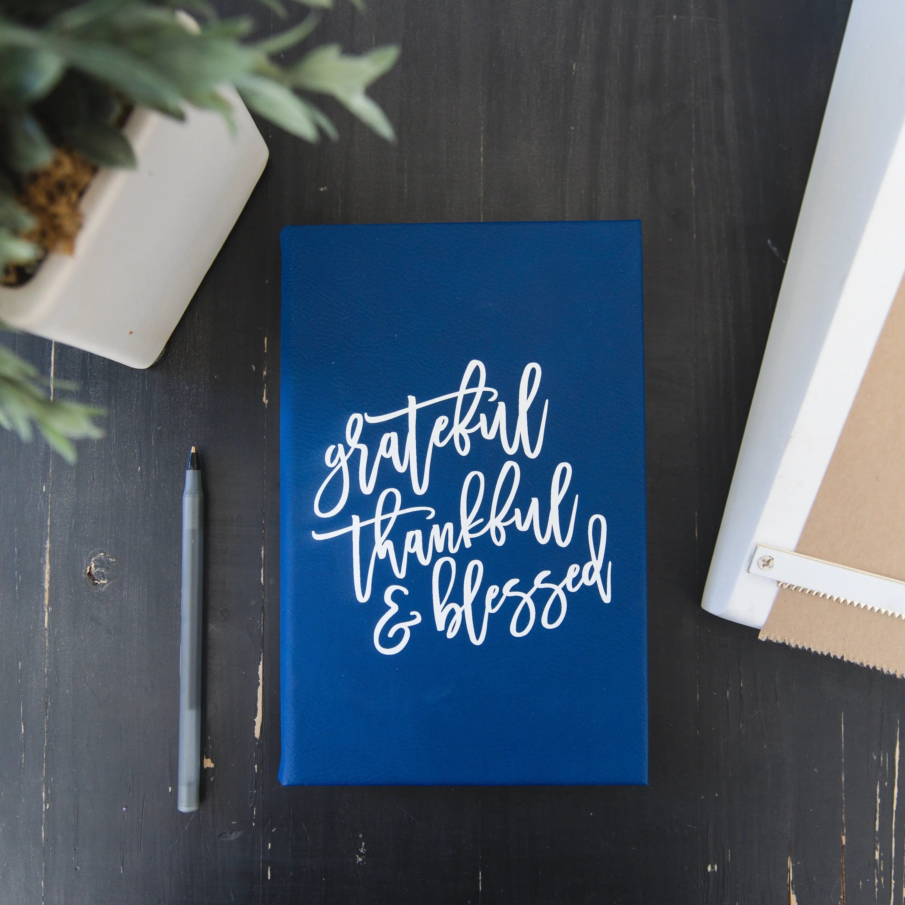 gratitude journal, Gratitude Writing Journal, Gift for her, Grateful Thankful Blessed Lined Journal