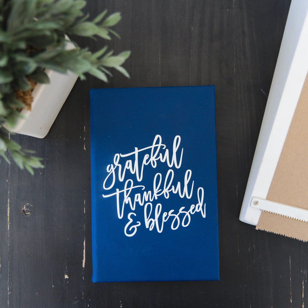 gratitude journal, Gratitude Writing Journal, Gift for her, Grateful Thankful Blessed Lined Journal