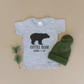 Gray Toddler Shirt - Little Bear T-Shirt With Graphic Arrow Design | Soft Cotton Tee