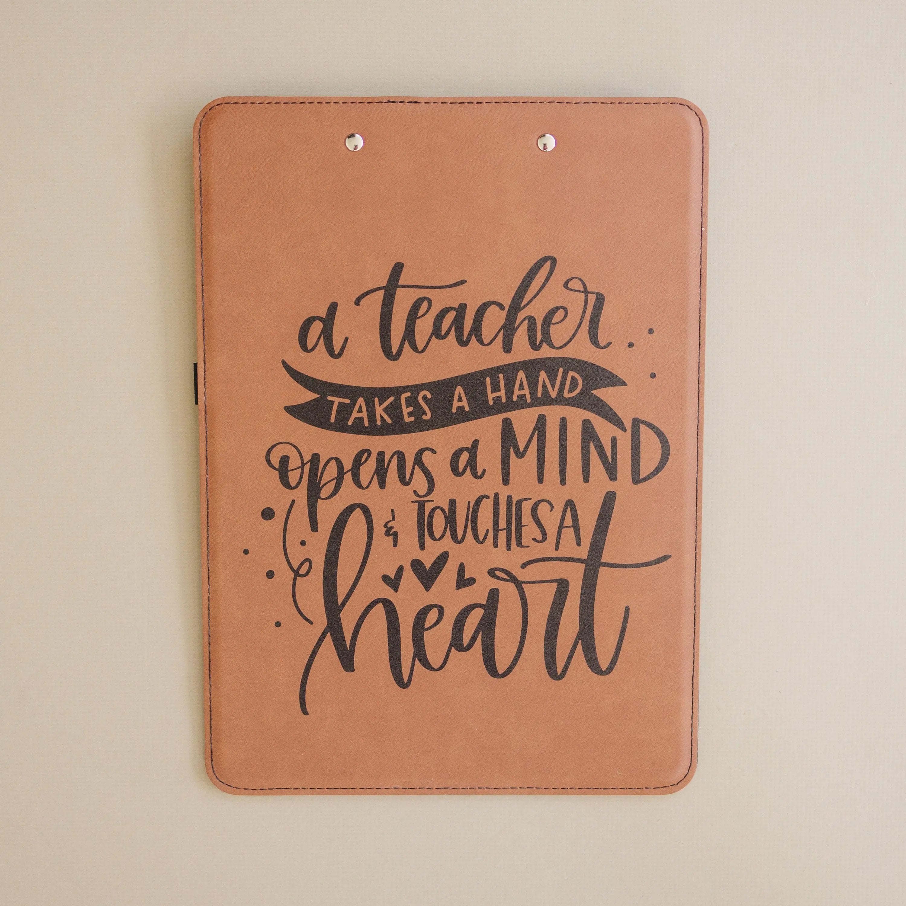 Custom Clipboard for Teacher, Personalized Teacher Gift, leather clip board teacher appreciation gift for Teachers