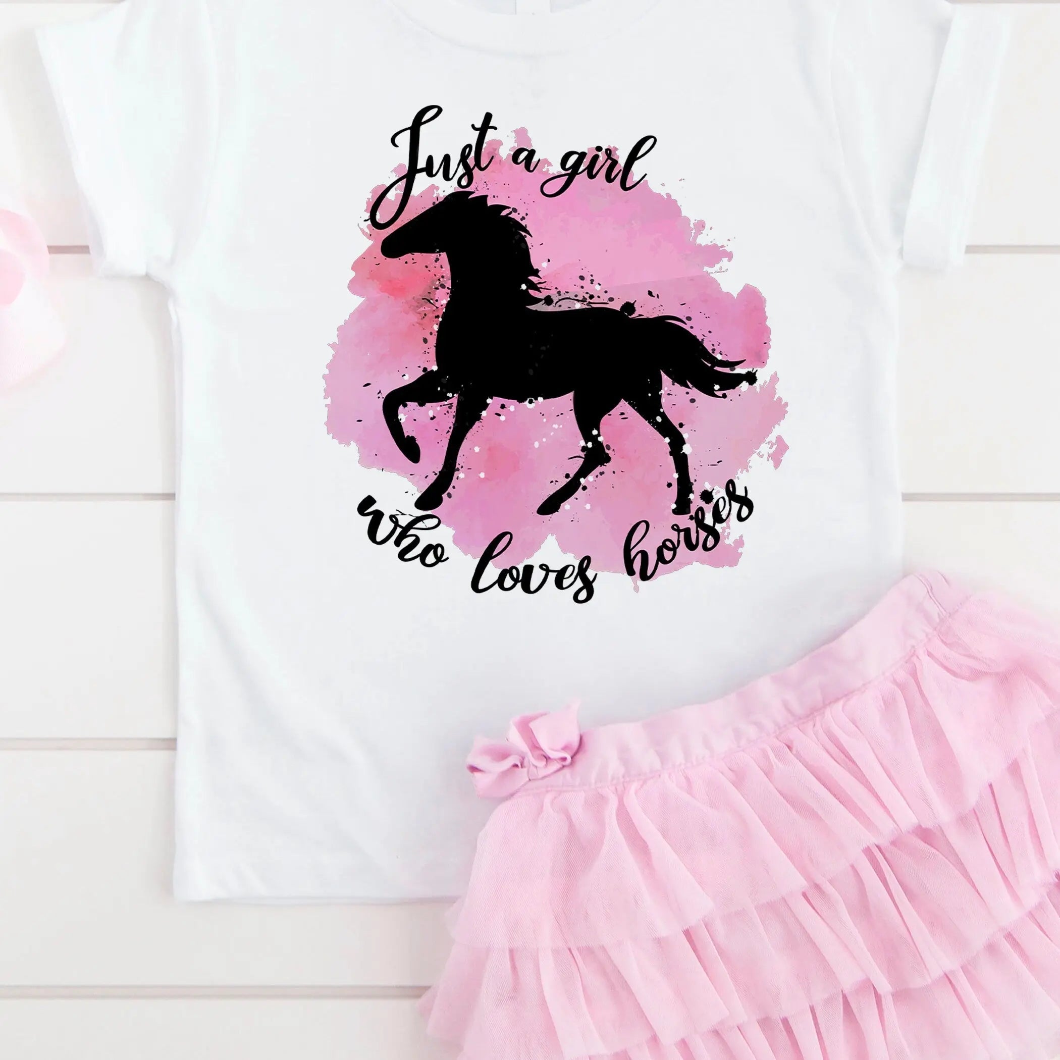 Horse T-shirt for girls, toddler Youth Kids Tees, horse gifts