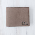 Groomsmen Gifts - Monogram Leather Wallet -  Personalized Mens Wallet Gift for Groomsman