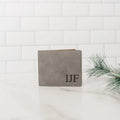 Mens Leather Wallet, Monogram Christmas Gift for Dad, unique gifts for men, Custom Mens Wallet, gift for husband