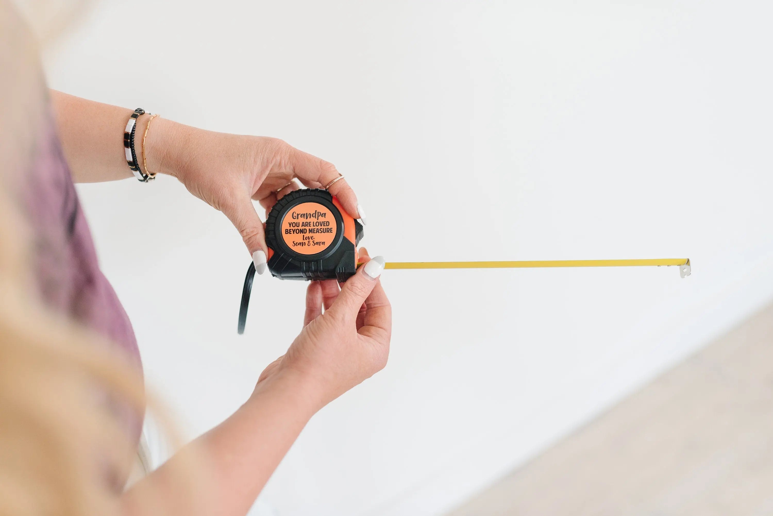 Personalized Tape Measure for Grandpa, Christmas Gift for Grandfather, Custom Birthday Gift for Papa from Grandkids