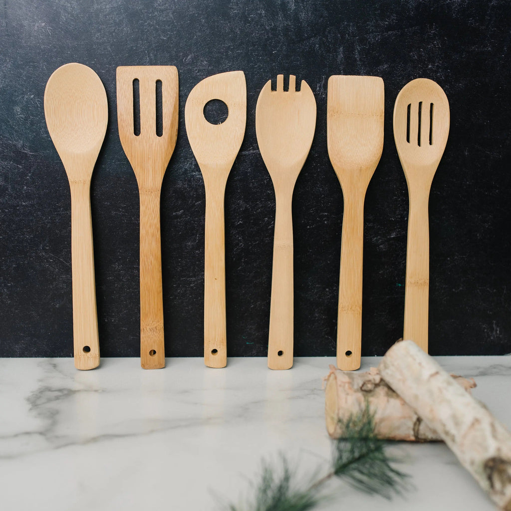 Bamboo Kitchen Utensil Holder - Personalized Gift for Grandma