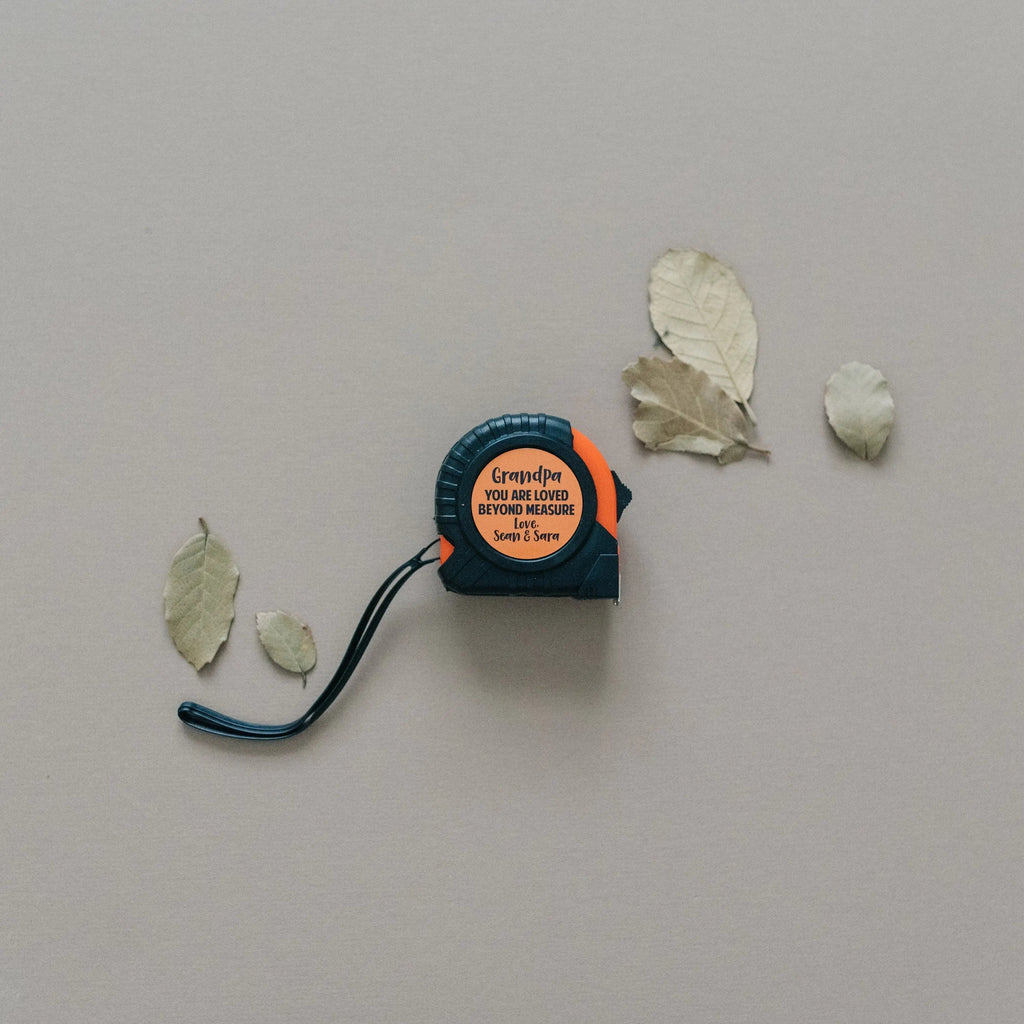 Personalized Tape Measure for Grandpa, Christmas Gift for Grandfather, Custom Birthday Gift for Papa from Grandkids