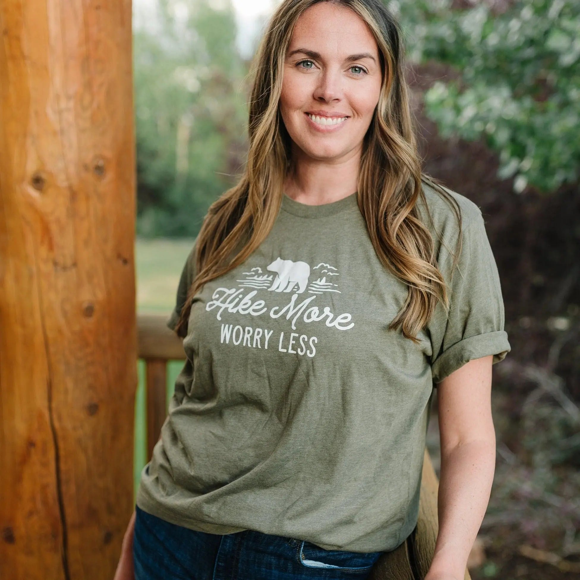 Hike More, Worry Less T-shirt, Hiking Gift, Adventure, Travel, Outdoors Shirt, Camping Tshirt