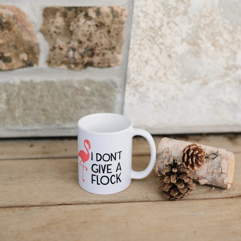 Funny Flamingo Mug - Pink Ceramic Coffee Cup, Dishwasher Safe Double-Sided Gift