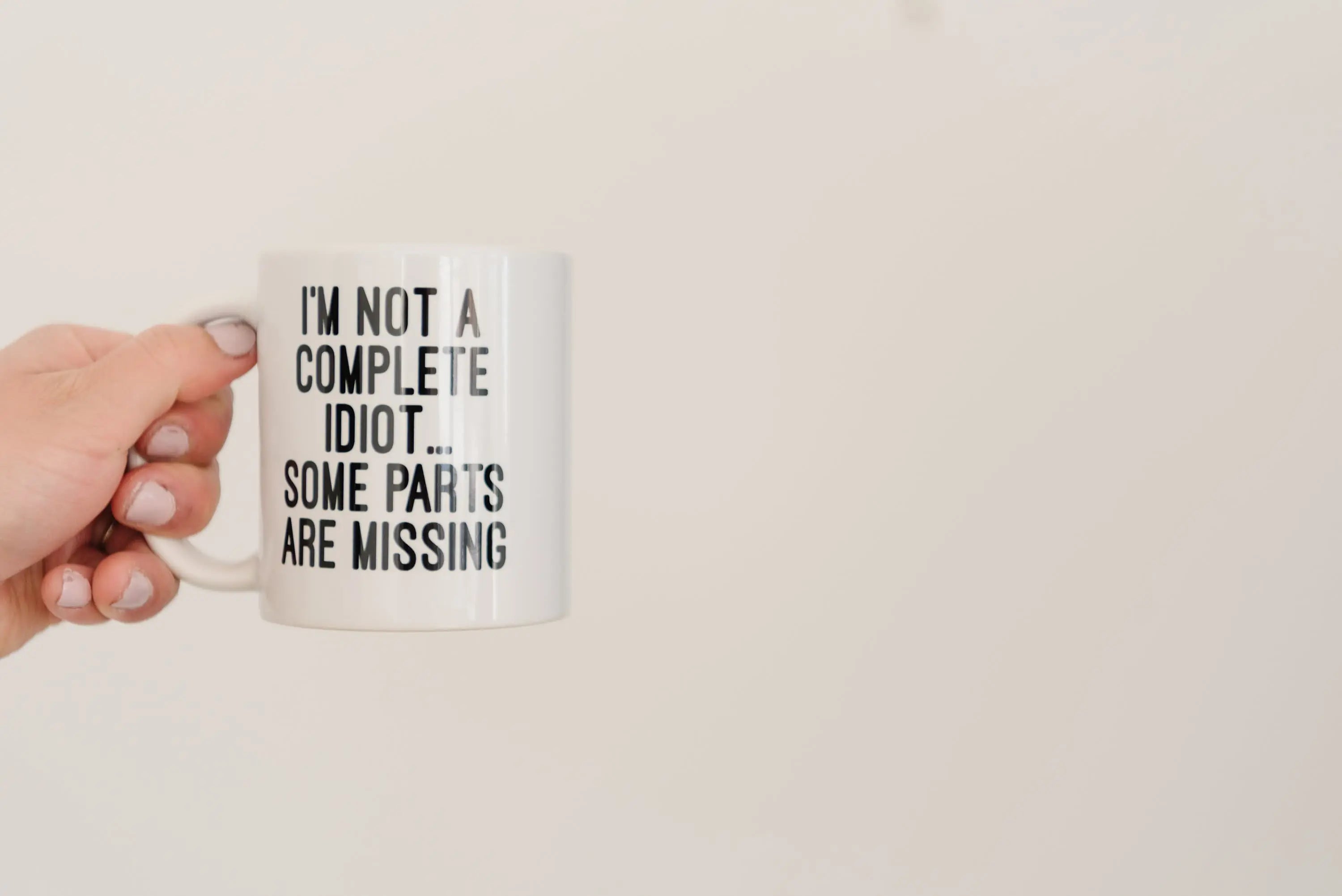 Funny Coffee Mug, Gag Gift, sarcastic mug for men, mugs with sayings, coworker gift, Idiot ceramic coffee mug